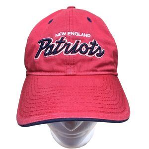 New England Patriots Reebok Hat Cap Strapback Adjustable One Size Red NFL